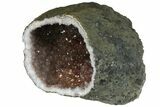 Amethyst Crystal Geode with Hematite Inclusions - Morocco #136945-4